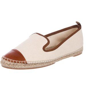 Fendi Junia espadrilles canvas leather shoes 42